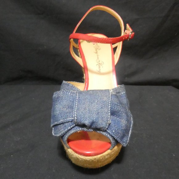 PENNY LOVES KENNY | Size 7 | Denim Espadrille Sandals - Picture 4 of 16